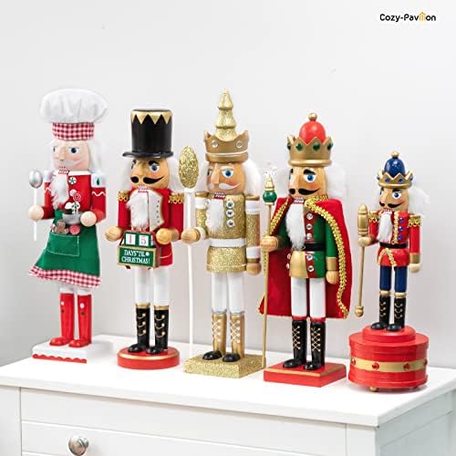 Орнамент на пријатно-павилион Божиќни оревици, рачно изработени фигури на војници од дрвени оревици, Календарот за Божиќни календари