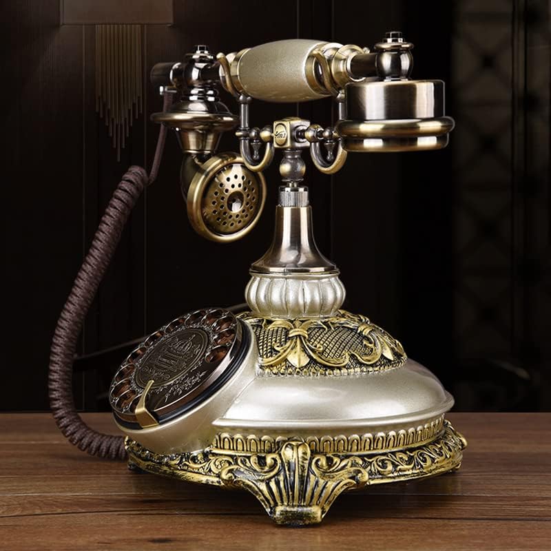 Ретро телефонски класичен биро Телефон Американски домашен канцеларија во фиксна линија за живеење ротационо бирање декорација европска
