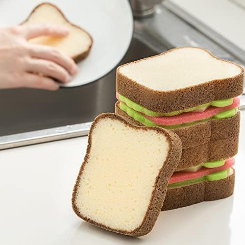Наркнтон кујна чистење миење садови крпа леб тост деконтаминација сунѓер избришете го чистење крпа за ткаенини сендвич четка тенџере сунѓер магично