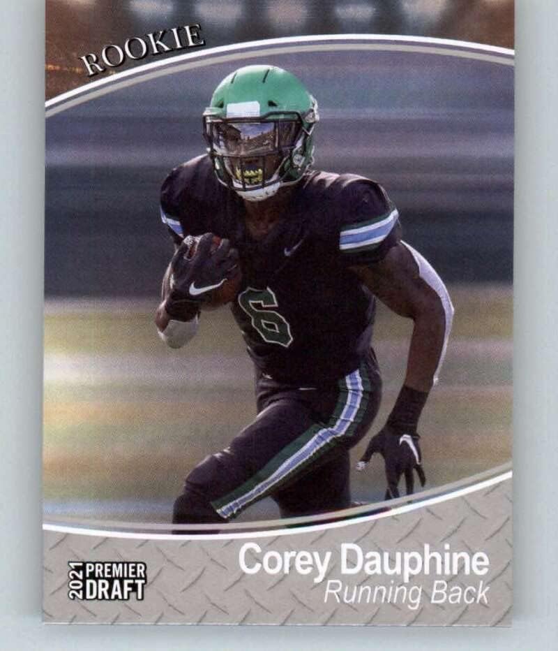 2021 Sage Hit Premier Draft Silver 142 Corey Dauphine RC RC Dookie Tulane Green Wave Football Trading Card