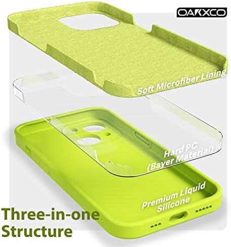 Oakxco iPhone 14 Plus Case Silicone со капакот на камерата, мек гумен гел 14 плус телефонски случај, тенок тенок вклопување, естетски
