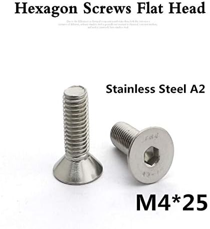 Завртки 100 парчиња/лот DIN7991 M425 A2 Не'рѓосувачки челик рамен капаче за капаче за капаче за глава