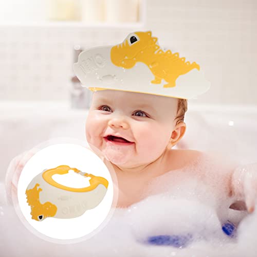 Детмомија Бебе сонце капаче од 3 парчиња облик на капаче за деца бања, бебе штит плажа за капа, када прилагодливи капачиња за облик на облик на