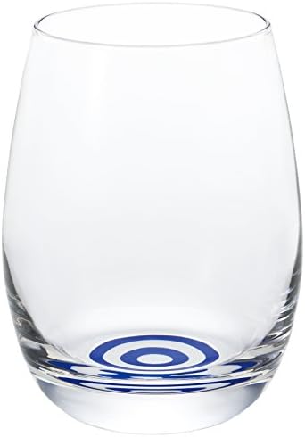Адерија 6726 чаша чаша чаша, јапонско стакло, рачно игогуи, познато стакло, 3,4 фл., Чаша, охоко, змија шема на очите, направено
