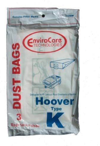 Замена на вакуумска чистач за прашина за замена на Envirocare, направени за да се вклопат во канистри од типот k, 12 пакувања