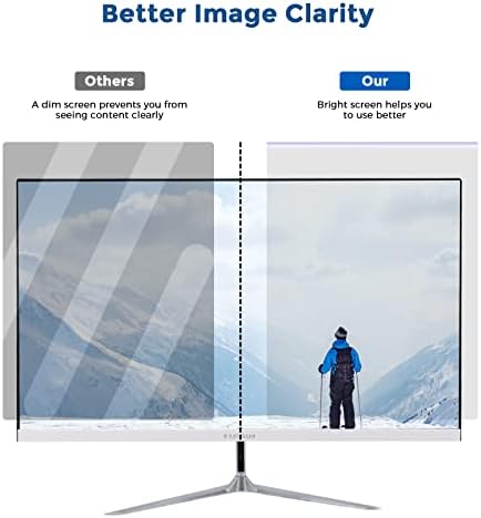 Filterијејџо 24 инчен компјутерски екран за приватност -Спроведување на монтирање на екранот за прашина и заштитник на синиот светлосен