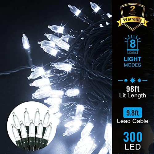 Heceltt 394ft 1000LED стринг светла плус 98ft 300 LED Inbandescent Mini String Lights
