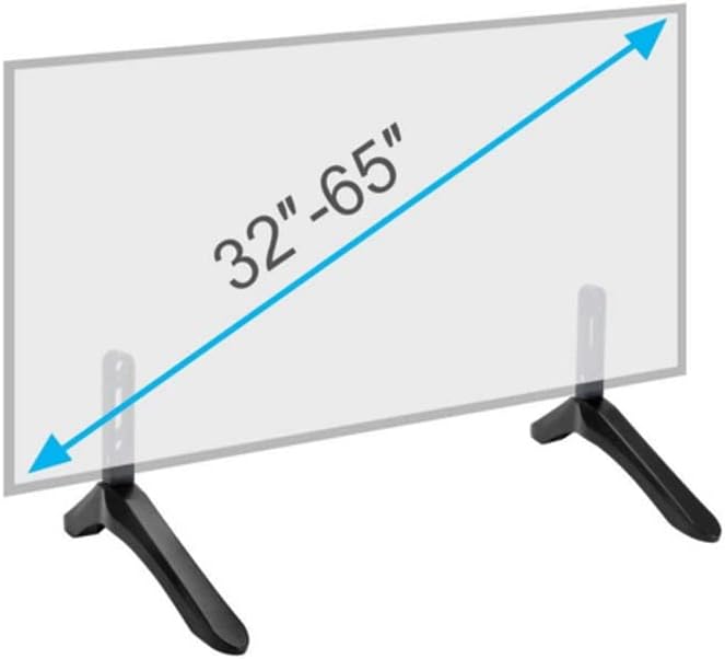 YFSDX 2PCS/Постави универзална табела ТВ ТВ-државни нозе за повеќето 32-65 LED телевизиска заграда за LED плазма нозе