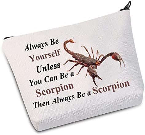 ШКОРПИЈА Смешни Шкорпија Козметички Шминка Торба Скорпија Љубовник Подарок Секогаш Бидете Свои Освен Ако Не Можете Да Бидете