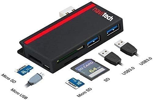 Навитех 2 во 1 ЛАПТОП/Таблет USB 3.0/2.0 Hub Адаптер/Микро USB Влез со Читач НА Sd/Micro SD Картички Компатибилен СО ASUS Proart Studiobook 16