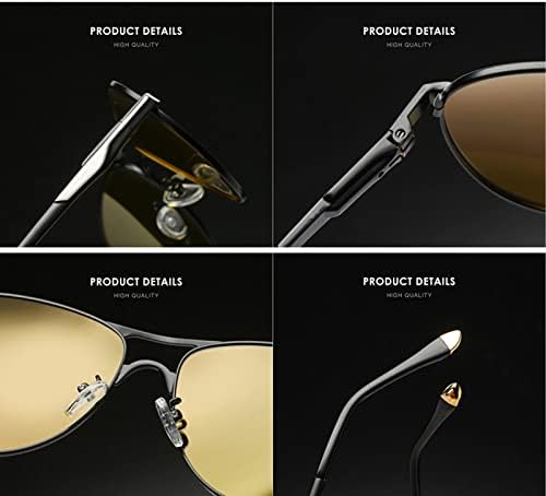 Очила За Ноќно Гледање TPOFHS, Поларизирани Спортски UV400 Жолти Дождливи Заштитни Очила За Сонце За Мажи Кои Возат Риболов Голф
