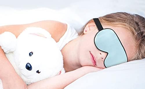 Детска супер мека свилена маска за спиење за деца со прилагодлива маска за очи-сл.