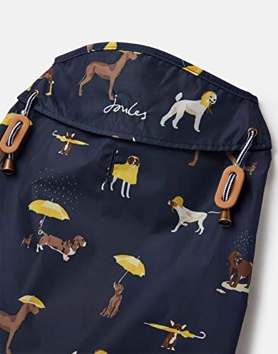 Rosewood Joules што врне кучиња печати јакна од дожд, палто отпорно на вода, морнарица сина, среден