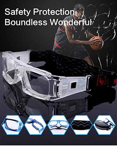 Yozoot кошарка дриблинг очила Фудбалски фудбалски спортски заштитни очила очила за безбедност на магла за магла за мажи млади