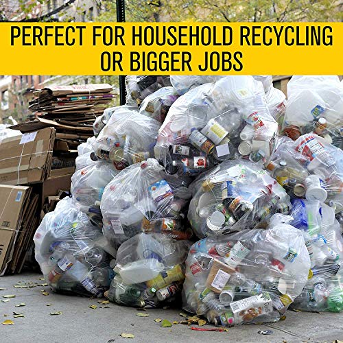 АЛУФ Пластика 55 галон 1,5 мил. Чисти вреќи со ѓубре - 36 x 58 - пакет од 100 - за индустриско, рециклирање, складирање и отворено