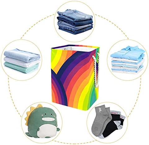 Папки за перење со рачки водоотпорни склопливи алишта за перење за отпадоци за складирање Детска просторија Дома Организатор Апстрактна позадина