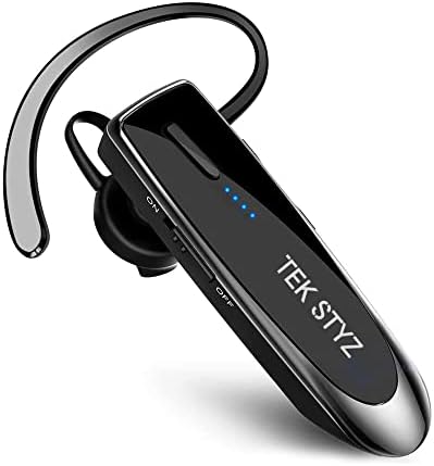 Слушалките за TEK Styz компатибилни со DJI Tello во уво Bluetooth 5.0 безжичен слушалки, IPX3 водоотпорни, двојни микрофони, намалување на бучава