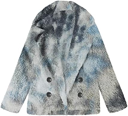 Prdecexlu плус големина работа зимски јакни со долг ракав за жени новини со копчиња парка густа лабава фит удобност боја
