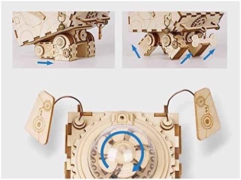 Закан дрвена часовна кучиња модел на кучиња, иновативни подароци дрвени механички роботи за украсување дома