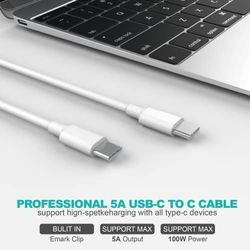 Mac Book Pro Charger, 67W USB C адаптер за напојување компатибилен со MacBook Pro 13/14 Inch 2021, 2020, 2019, 2018, 2017, ,