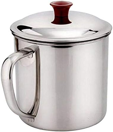 За сигурна чаша за кампување чаша - 1,3 литарски сад за готвење од не'рѓосувачки челик за кафе во вода и топла или ладна храна со