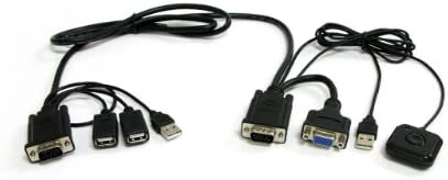 StarTech.com 2 ПОРТ USB VGA Кабел Kvm Прекинувач-USB Напојува Со Далечинско Префрлување