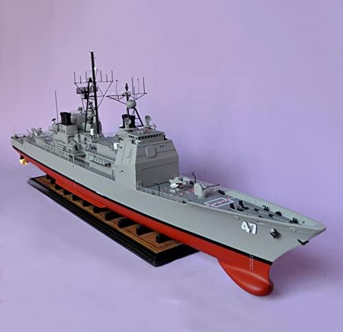 Носач на авиони FMOCHANGMDP 3Д Загатки Комплети за пластични модели, 1/350 скала USS Ticonderoga Cruiser Model, возрасни играчки и подароци,