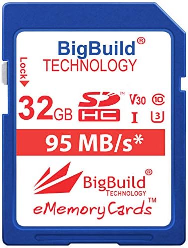 BigBuild Технологија 32gb UHS-I U3 95MB/S Мемориска Картичка За Canon IXUS 160, 162, 165, 170, 175, 177, 180, 185, 190, 285 Хс Камера