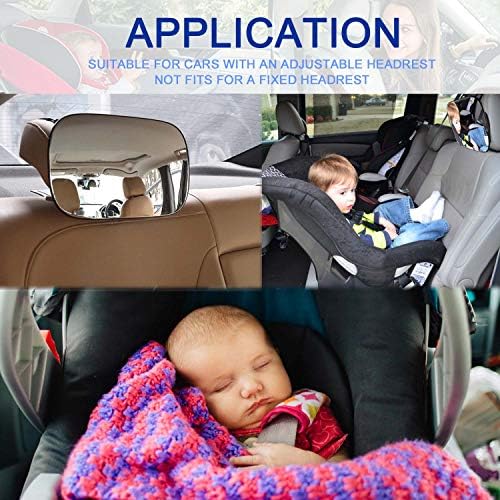Автомобилска Внатрешност Ретровизор За Бебиња За Бебиња Автомобил Огледало-Безбедност Големи 360°Широк Јасен Конвексен Поглед