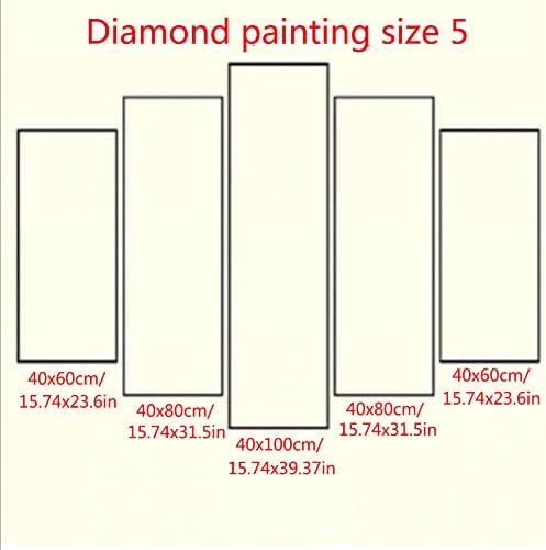 Големи комплети за сликање со дијаманти за 5D DIY за возрасни, целосен квадратен вежба дијамантски вез за сликање по број комплет Rhinestone Cross Stitch Diamond Arts Craft за декор за д?