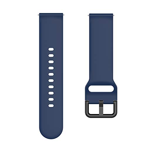 Eieuuk 20mm опсези компатибилни со Samsung Galaxy Watch Active / Active 2 & Galaxy Watch 3 40mm / 41mm / 42mm / 44mm, Gear S2 Classic / Gear Sports Sports Soft Silicone Замена на зглобовите на зглобот на зглобот Враќање лента