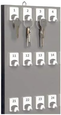 Багажник за клучеви, Држач за Клучеви 75PGS со 75 Нумерирани Куки за Изнајмување Или Канцеларии-Направени Во САД