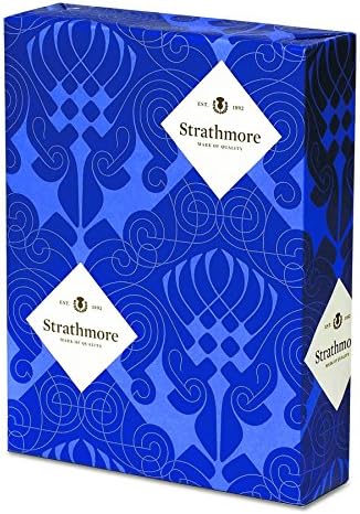 Strathmore 300068 25% памучен бизнис канцелариски материјал, 24lb, 8 1/2 x 11, Ultimate White, 500 листови
