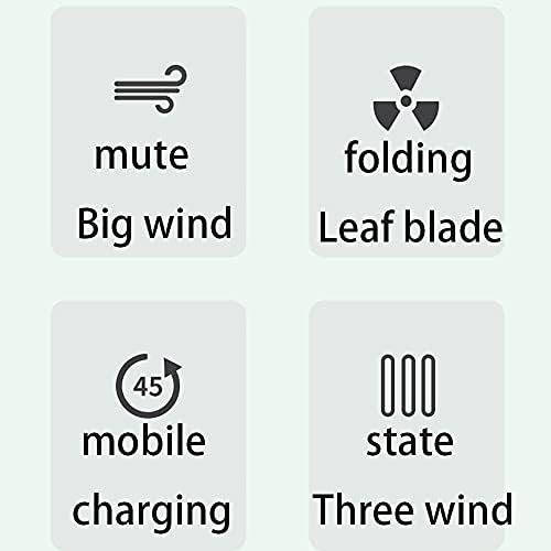 Мини Вентилатор, Пренослив Вентилатор за Биро, USB Мал Вентилатор, Вертикален Циркулатор За Воздух, 3-Брзински Вентилатор За