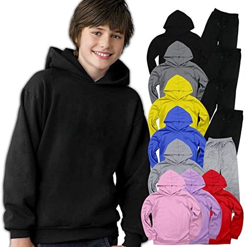 Grainarain Youth Hoodie 3D печатење пуловер качулка и џемпери костум за момчиња девојчиња 2 парчиња облека за маички модни маички