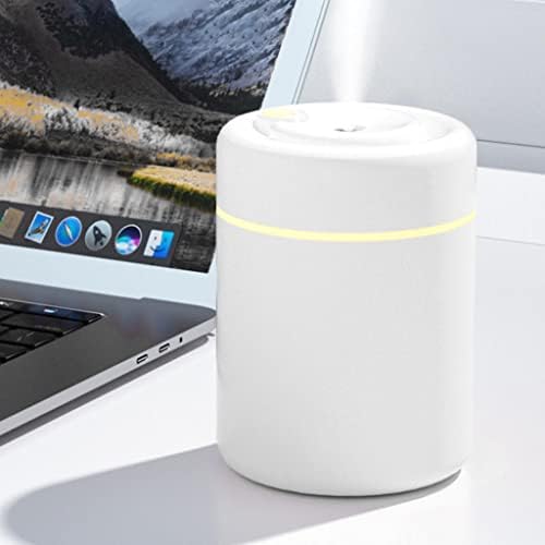 Magideal Portable Air Huridifier Auto Extent Off Essential Diffuser Mist USB за 220ml за биро за канцелариски спални автомобили, бело