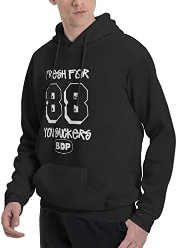Julemy Boogie Down Productions Bdp Hoodie Man's Casual Sweatshirt Pullover Hoody со џебови