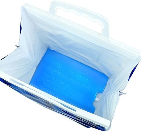 Jayеј торби тенок вклопат ледени пакувања за ладилници, кутии за ручек и торби за ручек, еднократно, со големина 8,5 x 6 x .5 инчи, 1