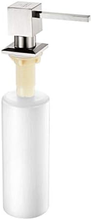 Диспензерот за шишиња со шишиња со сапун, кујнски сапун детергент за шише мијалник додатоци за детергент шише шише од не'рѓосувачки челик пумпа