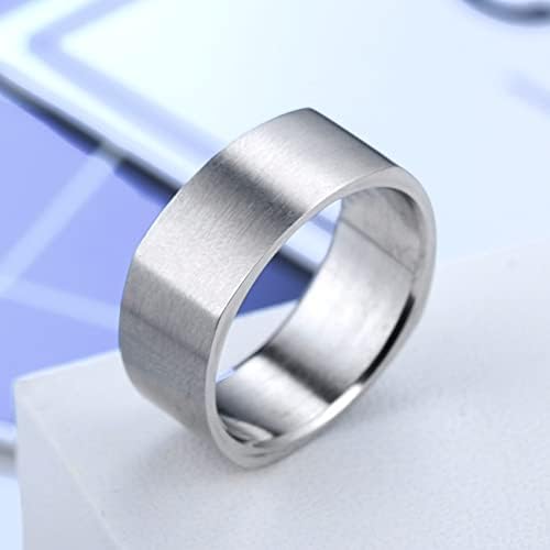 Колезо 8мм прстен свадба ангажман квадратни прстени жени мажи персонализиран прстен прилагодени прстен прстен прстен-40227
