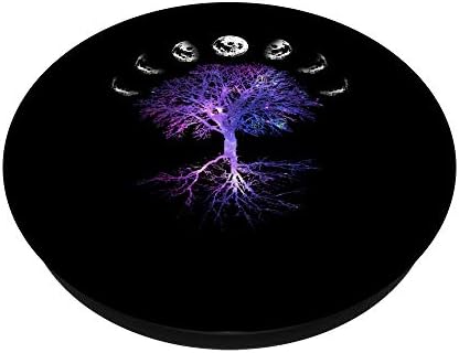 Фази на месечината дрво на животот Чакра духовно заздравување Поппокети PopGrip: Заменлива зафат за телефони и таблети