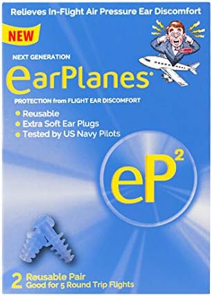 EP2 од Cirrus Healthcare Втора генерација уши за ушите за заштита на ушите од воздухот и звукот на бучавата на летот и бучава