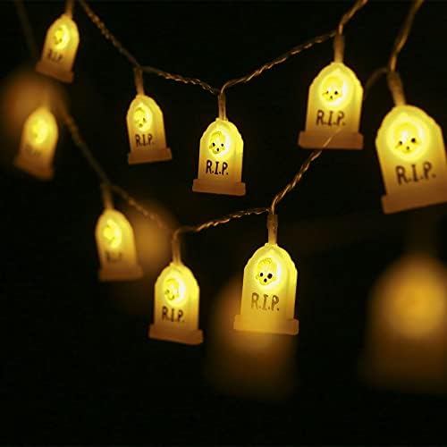 Преносна 10 -лесна светлина Гарланд 150 см совршена за забава за домашни барови за Ноќта на вештерките и други прослави кратки влакна на божиќни светла LED приклучок
