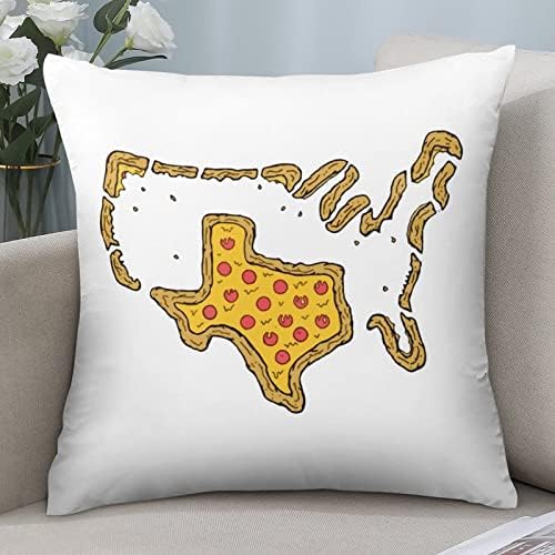 Сет на пица во Тексас од 2 фрлања за фрлање перници за перници за перници за софа кауч спална соба