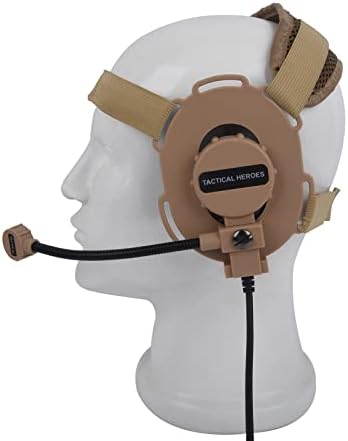 PDFLIE Shooting Hunting Airsoft Комуникација тактички бучава за слушалки Откажување Bowman Elite II слушалки еднострана ушна гуска бум