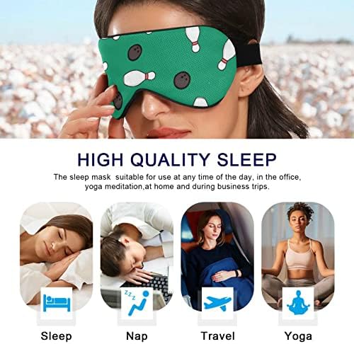 Унисекс спиење маска за очи за куглање-пиво-топка ноќ за спиење маска удобно покритие за сенка на очите