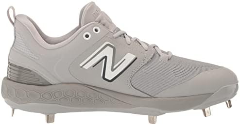Нова рамнотежа Машка свежа пена X 3000 V6 метална бејзбол чевли, сива/бела боја, 10