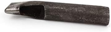 X-Gree Grey 20mmx3mm рамен овален облик дупка кожен појас дихтун и алатка за шупување на удар (Herramienta de perforación hueca de cuero de agujero