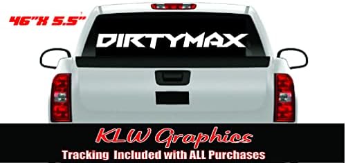 DirtyMax Banner Duramax Vinyl Decal Sticker Catchres Diesel Truck 6.6 2500 Soot 4x4