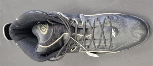 Shaquille O'Neal потпиша автограмиран чевли црна Reebok големина 22 PSA AI75887 - автограмирани патики во НБА